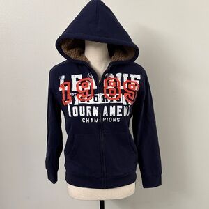 Childrens Place Kids Navy Hoodie with Accents